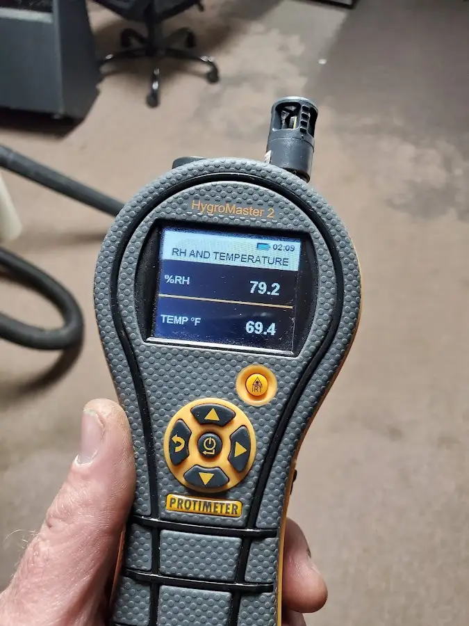 Moisture meter humidity assessment for Fire & Smoke Damage Restoration in Tustin