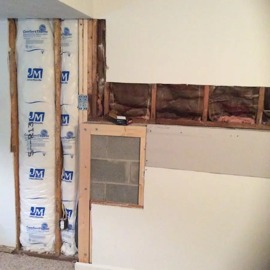 Wall insulation replacement during Contents Cleaning & Restoration in Tustin